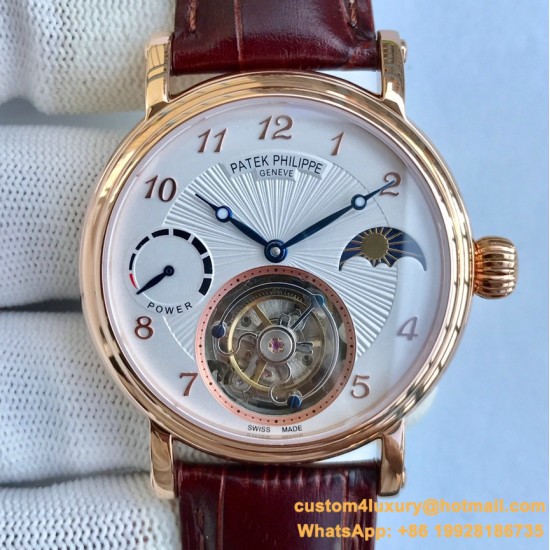 Patek Philippe - Complication Series MoonPhase 42mm RG/LE White Dial Asia Tourbillon