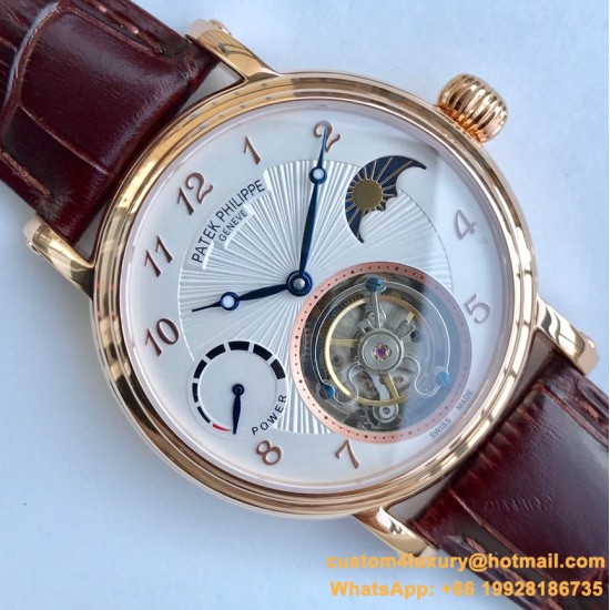 Patek Philippe - Complication Series MoonPhase 42mm RG/LE White Dial Asia Tourbillon