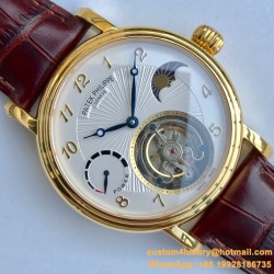 Patek Philippe - Complication Series MoonPhase 42mm YG/LE White Dial Asia Tourbillon