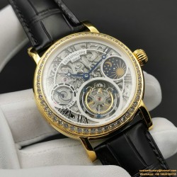 Patek Philippe - Complication Series MoonPhase 42mm Diamonds YG/LE Skeleton Dial Asia Tourbillon