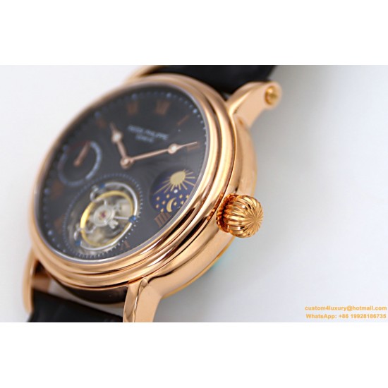 Patek Philippe - Complication Series MoonPhase 42mm RG/LE Black/Rmn Dial Asia Tourbillon