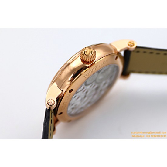 Patek Philippe - Complication Series MoonPhase 42mm RG/LE Black/Rmn Dial Asia Tourbillon