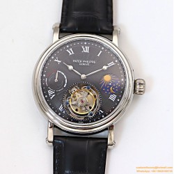 Patek Philippe - Complication Series MoonPhase 42mm SS/LE Black/Rmn Dial Asia Tourbillon
