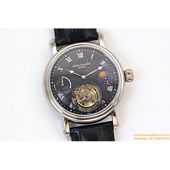 Patek Philippe - Complication Series MoonPhase 42mm SS/LE Black/Rmn Dial Asia Tourbillon