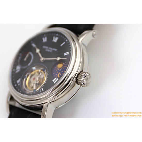 Patek Philippe - Complication Series MoonPhase 42mm SS/LE Black/Rmn Dial Asia Tourbillon