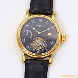 Patek Philippe - Complication Series MoonPhase 42mm YG/LE Black/Rmn Dial Asia Tourbillon
