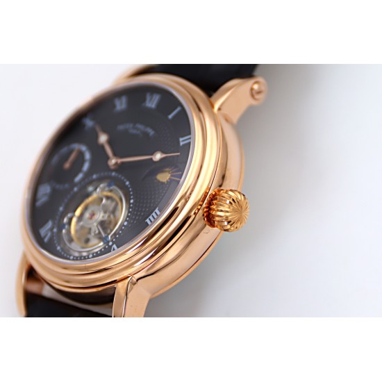 Patek Philippe - Complication Series MoonPhase 42mm RG/LE Black/Rmn Dial Asia Tourbillon
