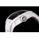 RICHARD MILLE - RM055 White Ceramic Case on White Rubber Custom Modified RMUL2 Super Clone