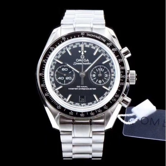 Omega - Speedmaster Moonwatch Chronograph 44MM SS/SS Black Dial V2 OMF A7750 9900