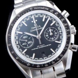 Omega - Speedmaster Moonwatch Chronograph 44MM SS/SS Black Dial V2 OMF A7750 9900