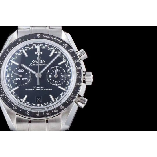 Omega - Speedmaster Moonwatch Chronograph 44MM SS/SS Black Dial V2 OMF A7750 9900