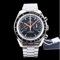 Omega - Speedmaster Moonwatch Chronograph 44MM SS/SS Black/Org V2 OMF A7750 9900
