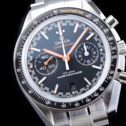 Omega - Speedmaster Moonwatch Chronograph 44MM SS/SS Black/Org V2 OMF A7750 9900