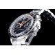 Omega - Speedmaster Moonwatch Chronograph 44MM SS/SS Black/Org V2 OMF A7750 9900