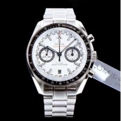 Omega - Speedmaster Moonwatch Chronograph 44MM SS/SS White Dial V2 OMF A7750 9900