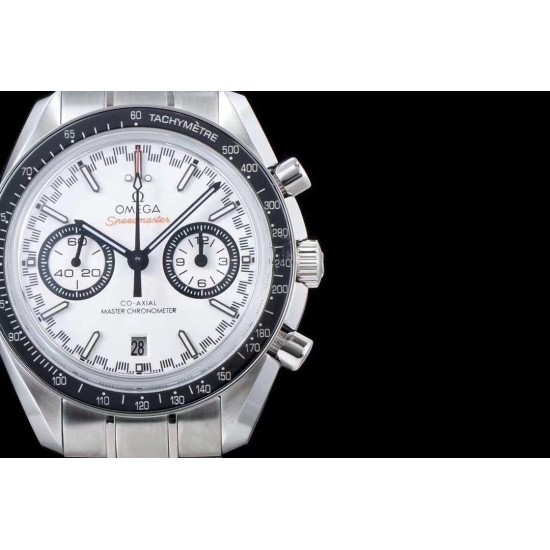 Omega - Speedmaster Moonwatch Chronograph 44MM SS/SS White Dial V2 OMF A7750 9900