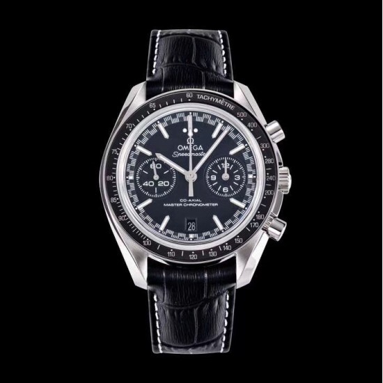 Omega - Speedmaster Moonwatch Chronograph 44MM SS/LE Black Dial V2 OMF A7750 9900