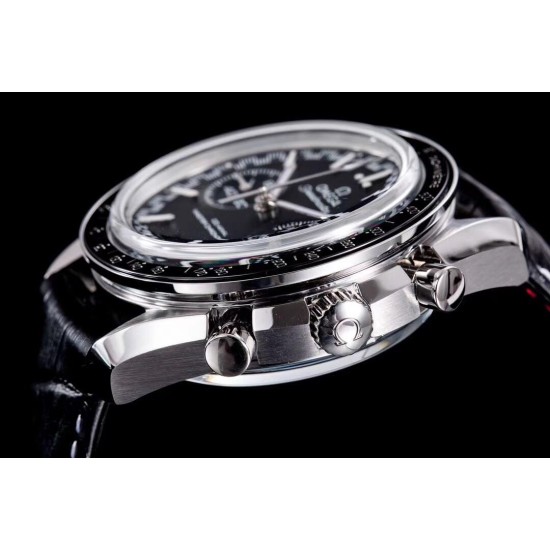 Omega - Speedmaster Moonwatch Chronograph 44MM SS/LE Black Dial V2 OMF A7750 9900