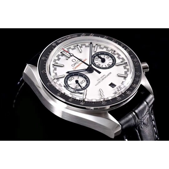 Omega - Speedmaster Moonwatch Chronograph 44MM SS/LE White Dial V2 OMF A7750 9900