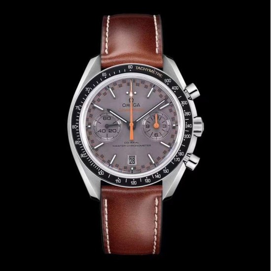 Omega - Speedmaster Moonwatch Chronograph 44MM SS/LE Grey/Org V2 OMF A7750 9900