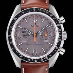 Omega - Speedmaster Moonwatch Chronograph 44MM SS/LE Grey/Org V2 OMF A7750 9900
