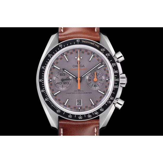 Omega - Speedmaster Moonwatch Chronograph 44MM SS/LE Grey/Org V2 OMF A7750 9900