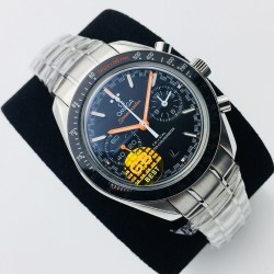 Omega - Speedmaster Moonwatch Chronograph 44MM SS/SS Black/Orange GBF A7750