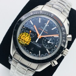 Omega - Speedmaster Moonwatch Chronograph 44MM SS/SS Black/Orange GBF A7750
