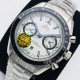 Omega - Speedmaster Moonwatch Chronograph 44MM SS/SS White Dial GBF A7750