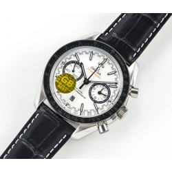 Omega - Speedmaster Moonwatch Chronograph 44MM SS/LE White Dial GBF A7750