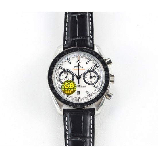 Omega - Speedmaster Moonwatch Chronograph 44MM SS/LE White Dial GBF A7750
