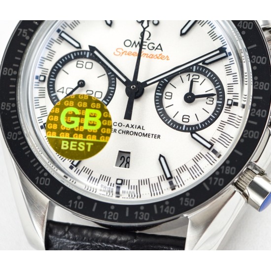 Omega - Speedmaster Moonwatch Chronograph 44MM SS/LE White Dial GBF A7750