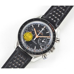 Omega - Speedmaster Moonwatch Chronograph 44MM SS/LE Black/Orange GBF A7750