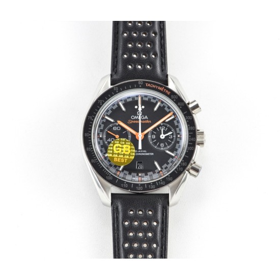 Omega - Speedmaster Moonwatch Chronograph 44MM SS/LE Black/Orange GBF A7750