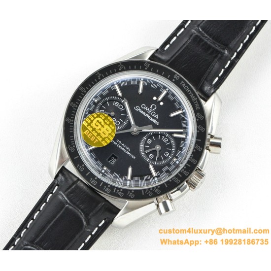 Omega - Speedmaster Moonwatch Chronograph 44MM SS/LE Black Dial GBF A7750