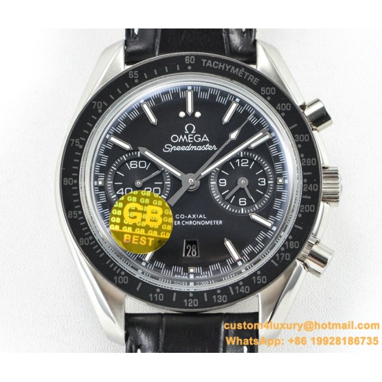 Omega - Speedmaster Moonwatch Chronograph 44MM SS/LE Black Dial GBF A7750