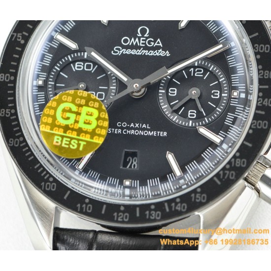 Omega - Speedmaster Moonwatch Chronograph 44MM SS/LE Black Dial GBF A7750