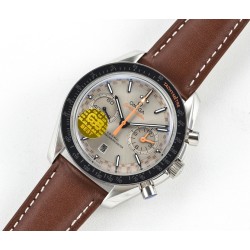 Omega - Speedmaster Moonwatch Chronograph 44MM SS/LE Grey/Orange GBF A7750