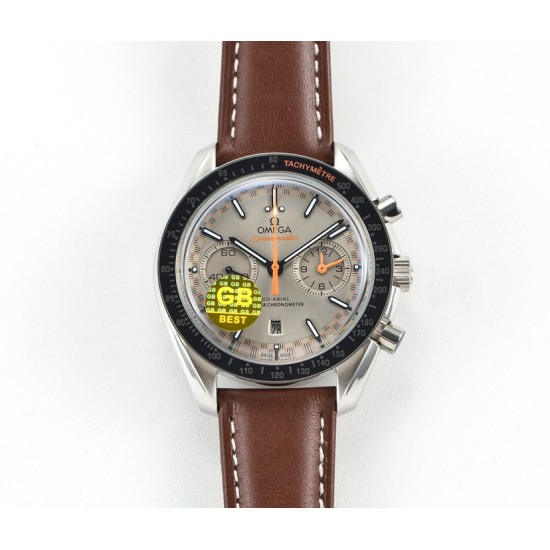 Omega - Speedmaster Moonwatch Chronograph 44MM SS/LE Grey/Orange GBF A7750