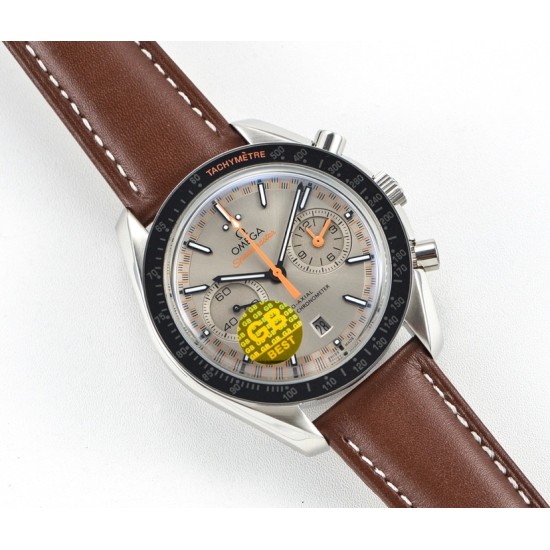 Omega - Speedmaster Moonwatch Chronograph 44MM SS/LE Grey/Orange GBF A7750