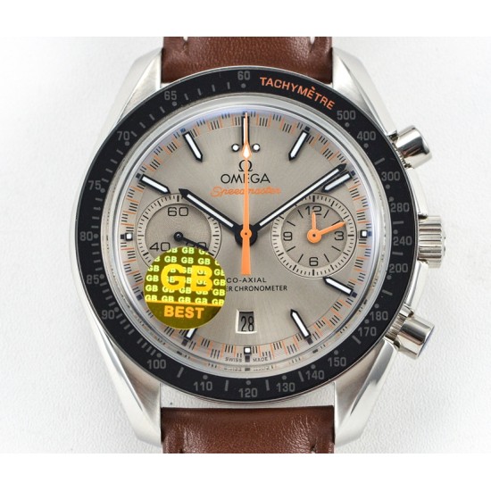 Omega - Speedmaster Moonwatch Chronograph 44MM SS/LE Grey/Orange GBF A7750