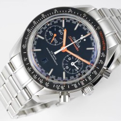 Omega - Speedmaster Moonwatch Chronograph 44MM SS/SS Blue/Org JHF A7750