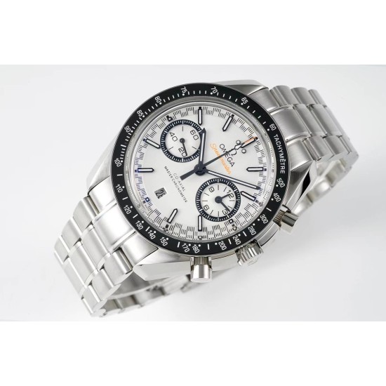 Omega - Speedmaster Moonwatch Chronograph 44MM SS/SS White Dial JHF A7750