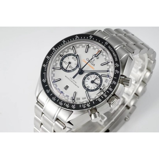 Omega - Speedmaster Moonwatch Chronograph 44MM SS/SS White Dial JHF A7750