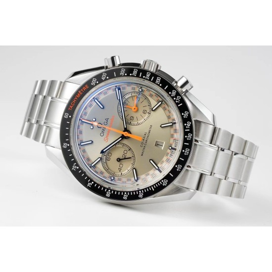 Omega - Speedmaster Moonwatch Chronograph 44MM SS/SS Grey/Org JHF A7750