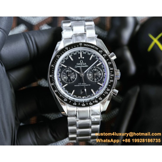 Omega - Speedmaster Moonwatch Chronograph 44MM SS/SS White Dial BTF A7750