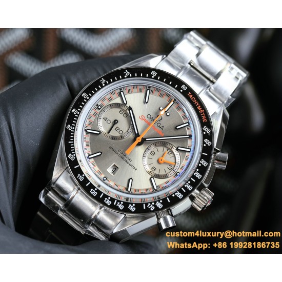 Omega - Speedmaster Moonwatch Chronograph 44MM SS/SS Grey/Org BTF A7750