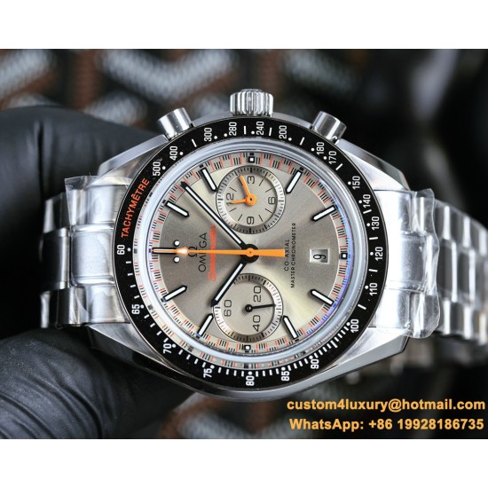 Omega - Speedmaster Moonwatch Chronograph 44MM SS/SS Grey/Org BTF A7750