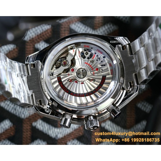 Omega - Speedmaster Moonwatch Chronograph 44MM SS/SS Grey/Org BTF A7750