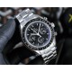 Omega - Speedmaster Moonwatch Chronograph 44MM SS/SS Black Dial BTF A7750